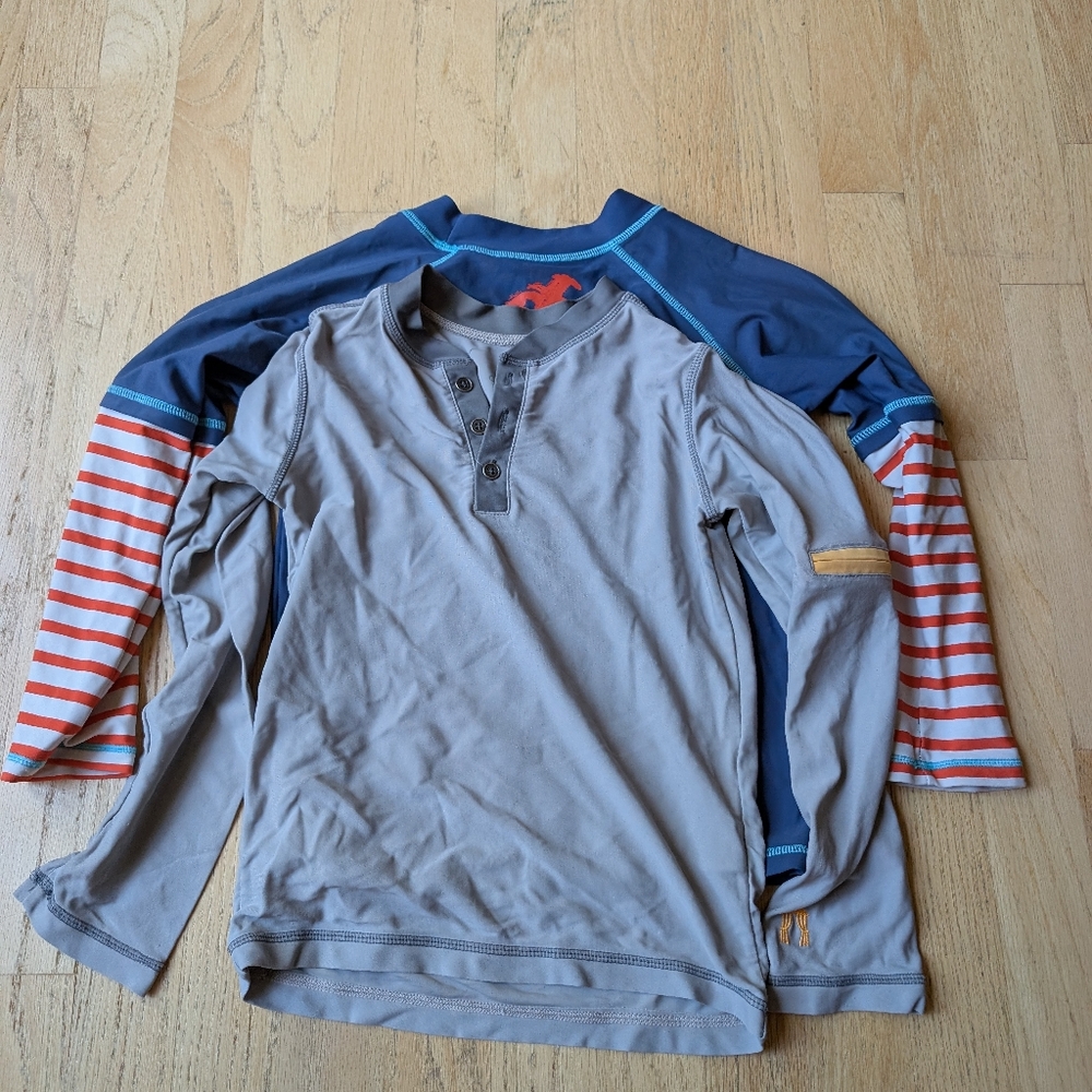 Boys Long Sleeve Rash Guard Bundle Size 5